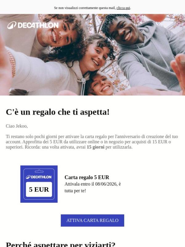 Attiva la tua carta regalo 🎁