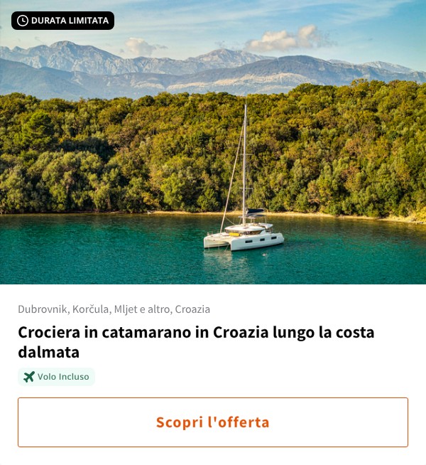 Crociera in catamarano in Croazia lungo la costa dalmata