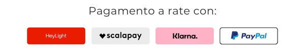 Puoi pagare come preferisci