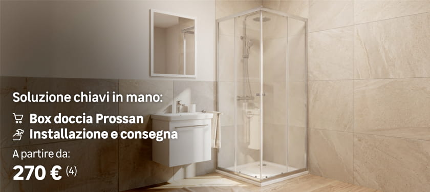 Soluzione chiavi in mano: installa il tuo box doccia