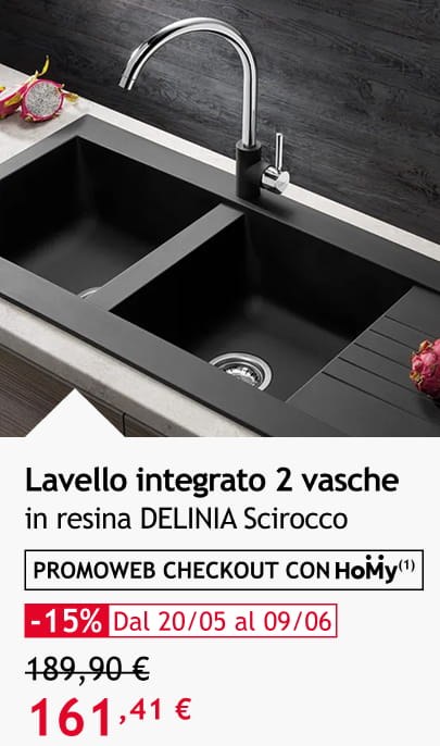 Lavello integrato 2 vasche 189,90 &euro;