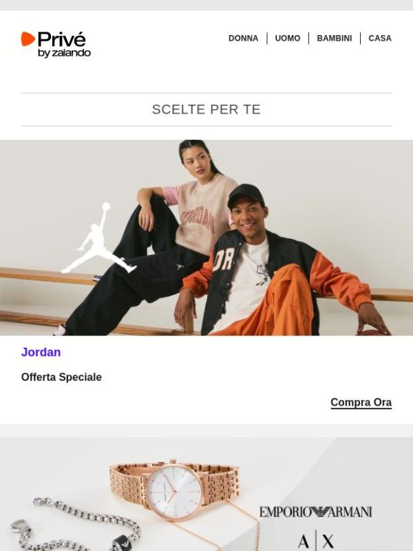 Jordan, Armani Exchange, GANT & tante altre eccezionali offerte
