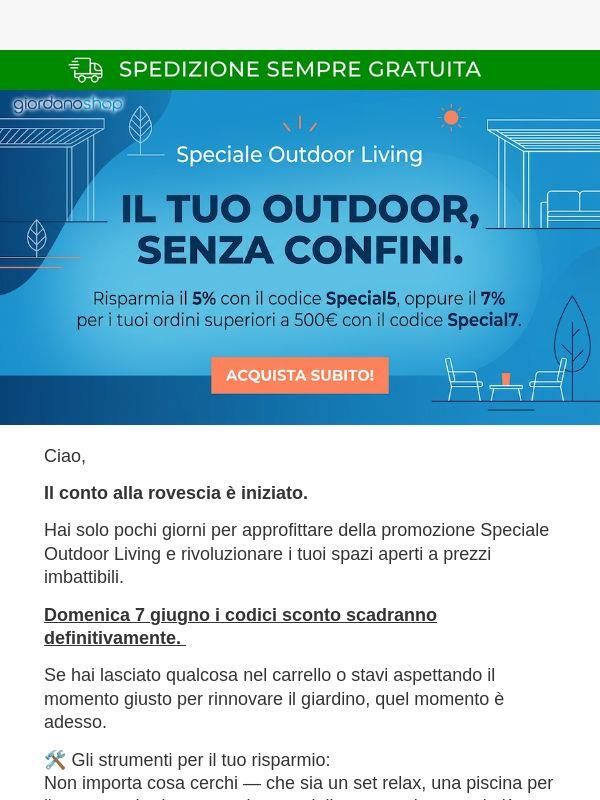 Solo per pochi giorni: risparmia fino al 7%!