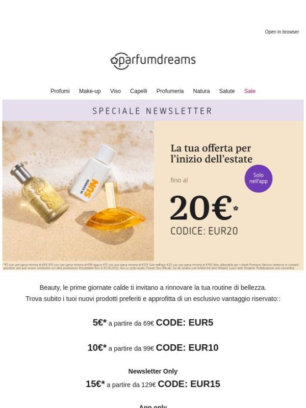 Risparmia fino al 20€ 🤩