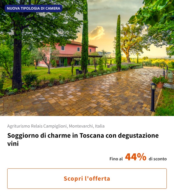 Soggiorno di charme in Toscana con degustazione vini