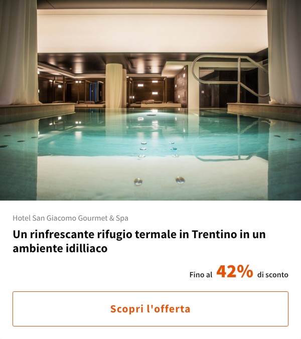 Un rinfrescante rifugio termale in Trentino in un ambiente idilliaco