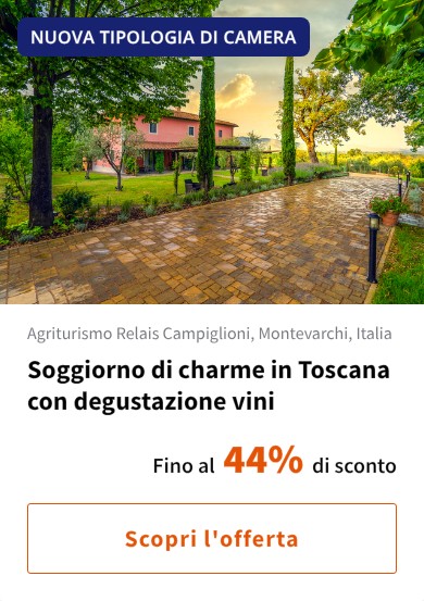 Soggiorno di charme in Toscana con degustazione vini