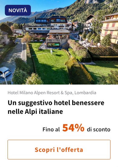 Un suggestivo hotel benessere nelle Alpi italiane