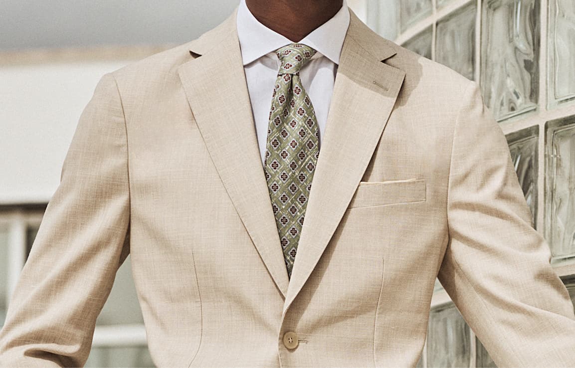 Cravatta in lino e cotone