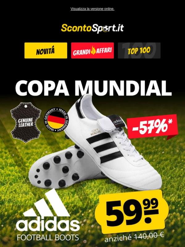 adidas COPA MUNDIAL a soli 59,99 € invece di 140 € ⚽