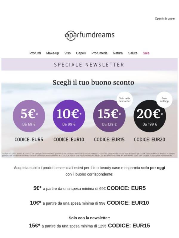 Ultima occasione: risparmia fino a 20€ EXTRA ⏰