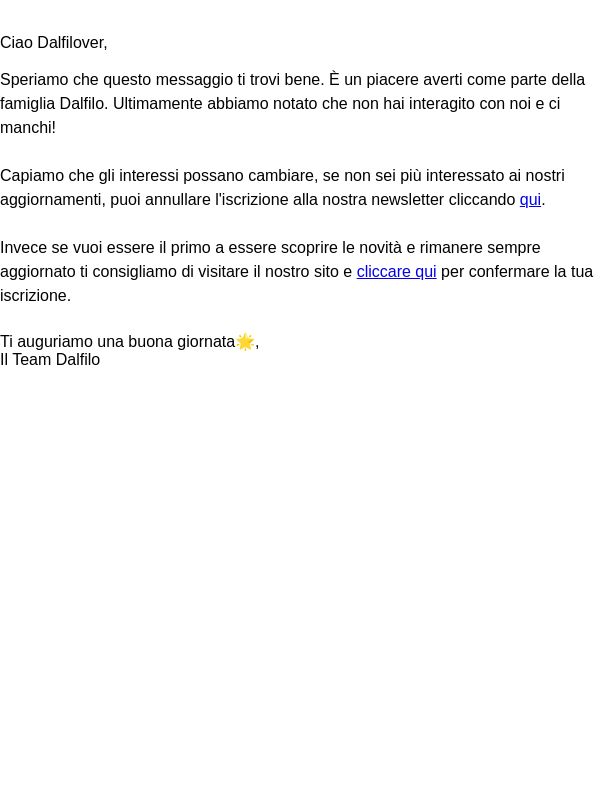 È passato un po' di tempo ... Restare o Dire Addio?