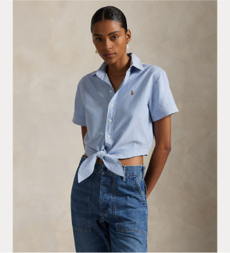 camicia-in-cotone-cotton-oxford-con-fiocco-blu