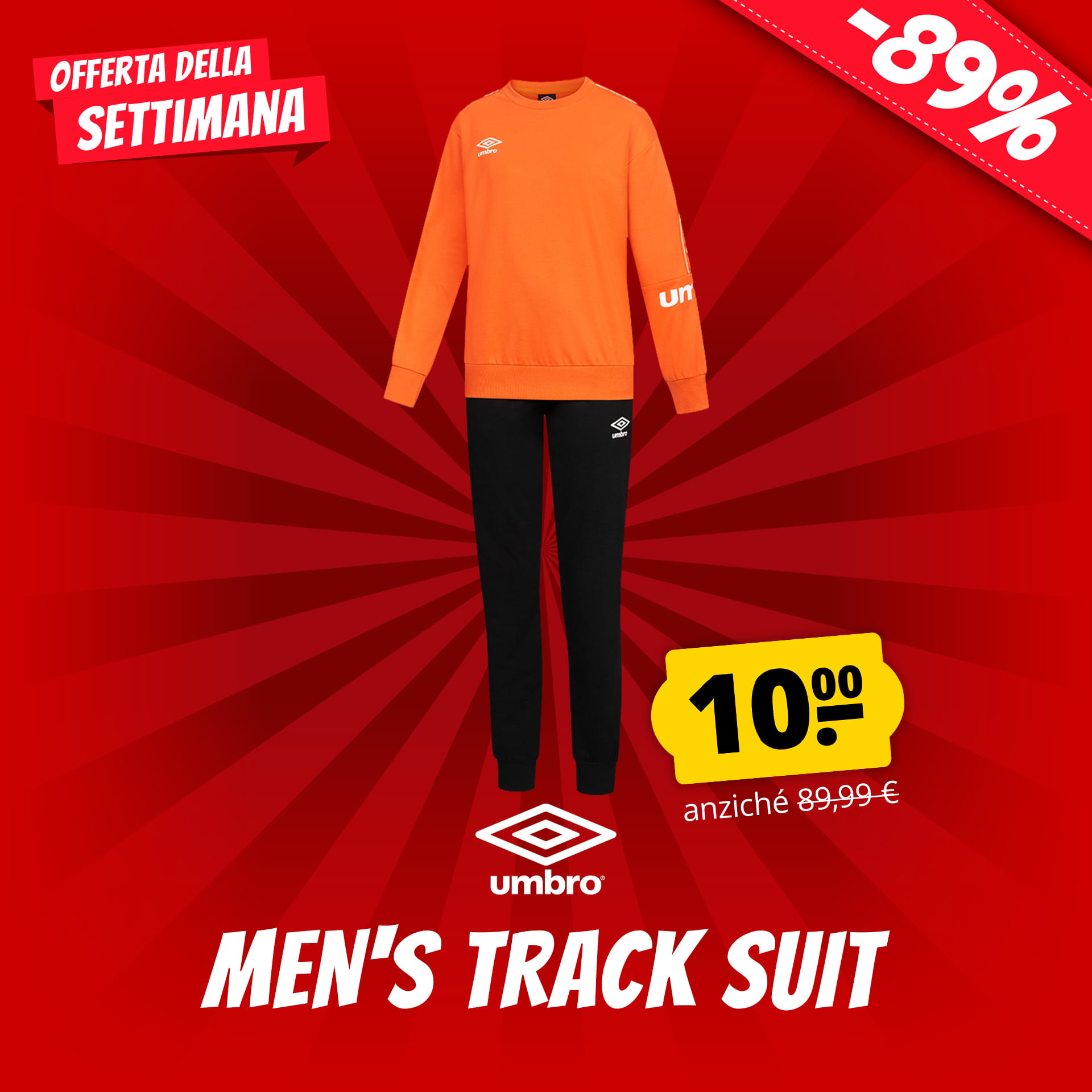umbro premium uomo tuta sportiva