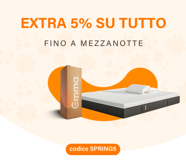 EXTRA 5% SU TUTTO FINO A MEZZANOTTE codice SPRING5