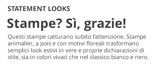 Stampe? Sí, grazie!