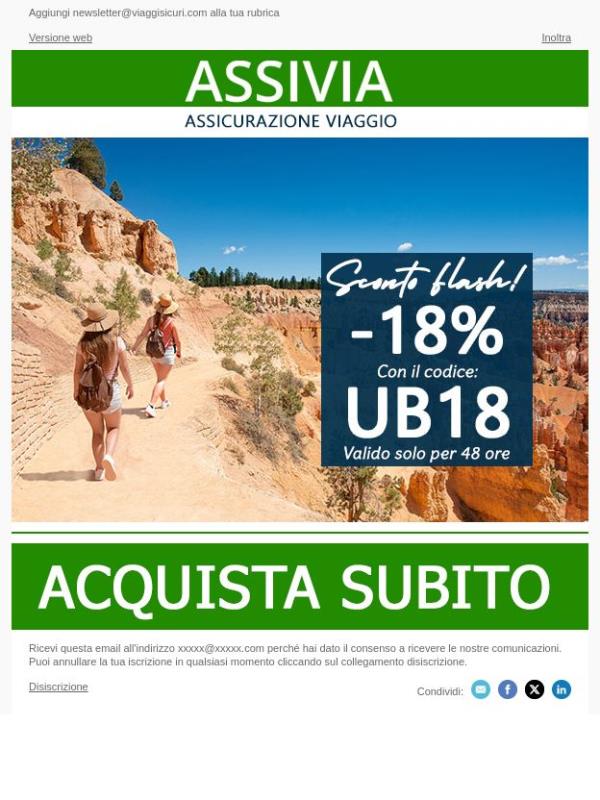 - 18% su tutte le nostre polizze!