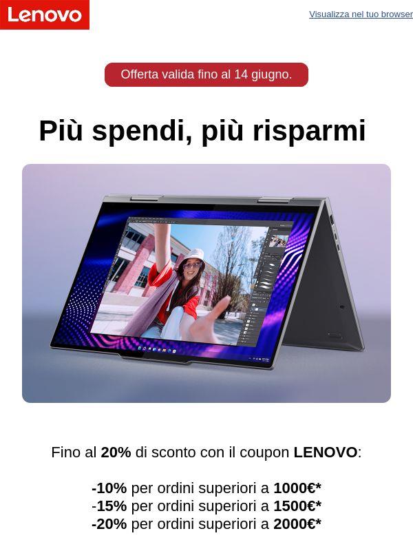 Scopri la promo: più spendi, più risparmi