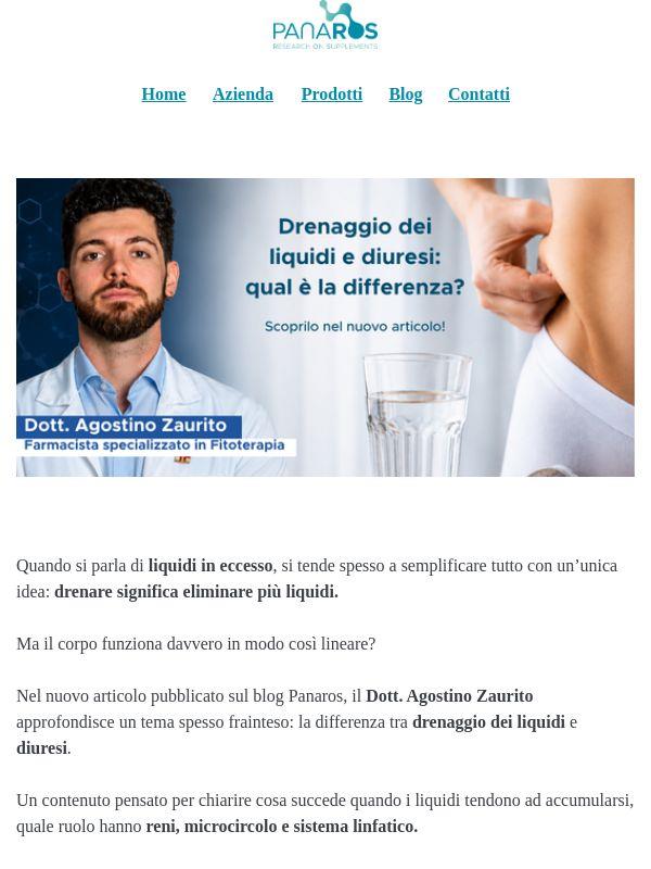 Drenaggio e diuresi: conosci davvero la differenza?