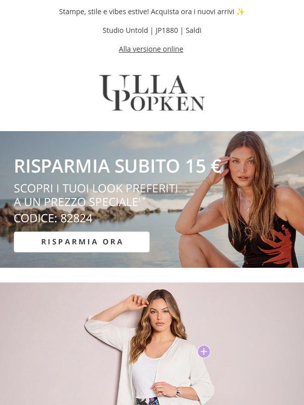 🔥 Risparmia ora 15 € sui tuoi look preferiti