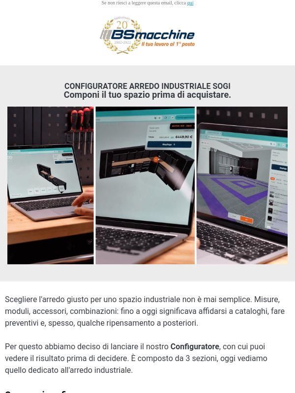 🔧 Configura il tuo arredo industriale