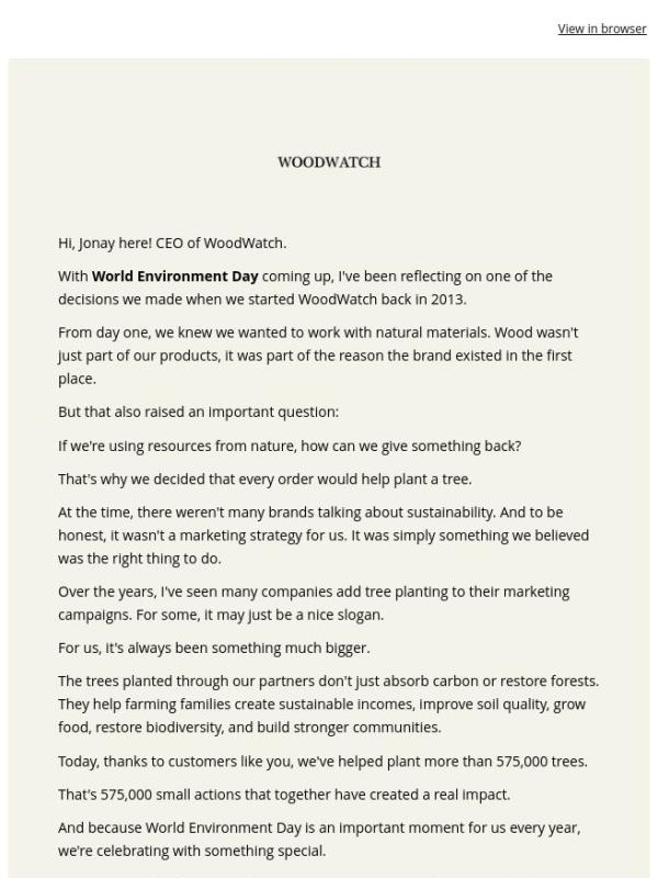 Why we decided to plant trees 13 years ago...
