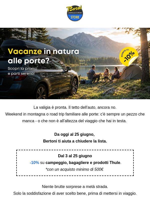 Campeggio, bagagliere, Thule: -10% su tutto 😍