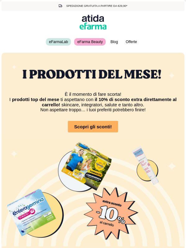 ☀️ Scopri i prodotti di Giugno con il 10% di Extra Sconto!