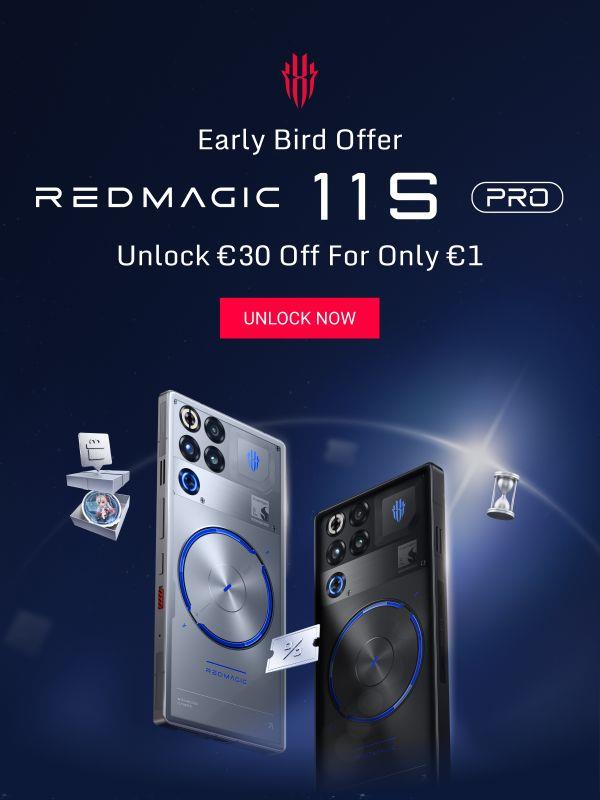 🔥Unlock a €30 coupon on REDMAGIC 11S Pro for just €1.