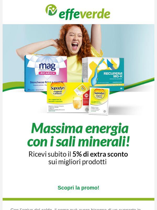 Massima energia con i sali minerali in super promo! ☀️