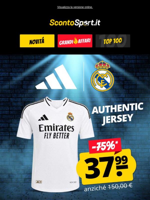 ⚽ Maglia adidas del Real Madrid a soli 37,99 €