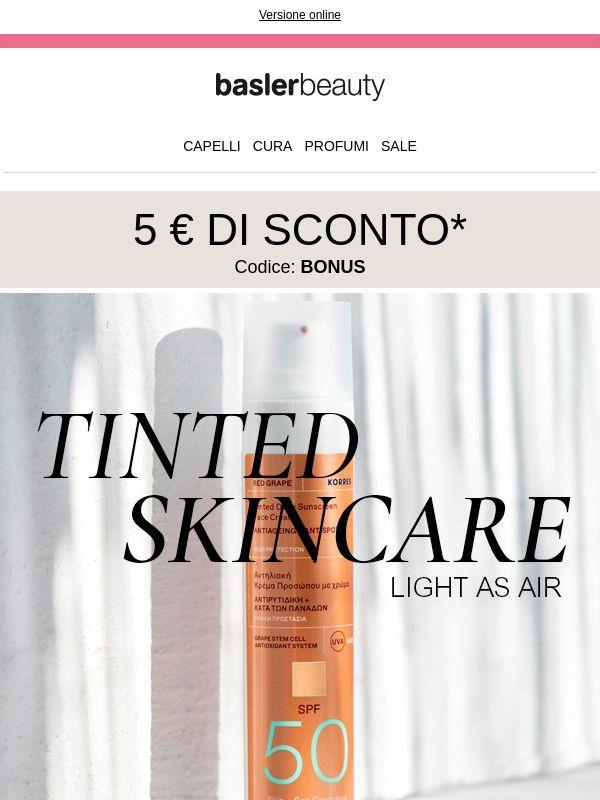 Leggerissima, idratante, luminosa: Tinted Skincare – approfitta oggi di uno sconto di 5 €