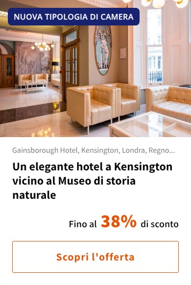 Un elegante hotel a Kensington vicino al Museo di storia naturale
