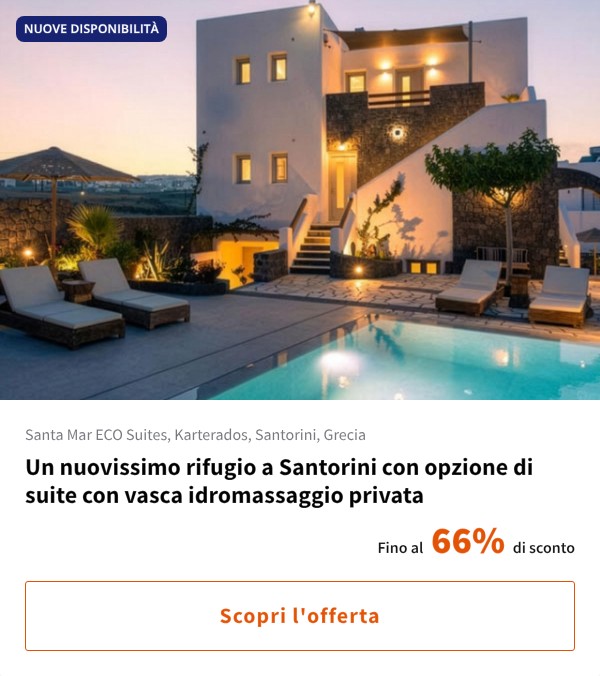 Un nuovissimo rifugio a Santorini con opzione di suite con vasca idromassaggio privata