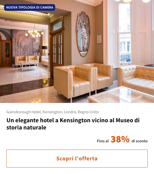 Un elegante hotel a Kensington vicino al Museo di storia naturale