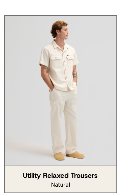Utility Relaxed Drawstring Trousers