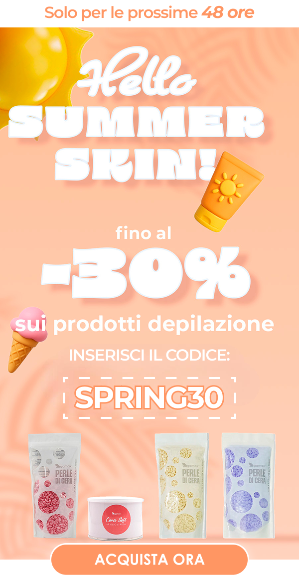 &nbsp;Ciao&nbsp;Cara , Maggio è il mese in cui le richieste di epilazione aumentano. Le clienti iniziano a pensare all'estate, alle gambe scoperte, ai costumi.   Per 10 giorni abbiamo messo in promo una selezione di prodotti per la depilazione.   Fino al -30%, dal 4 al 14 maggio.​