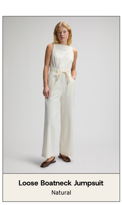 Loose Boatneck Jumpsuit