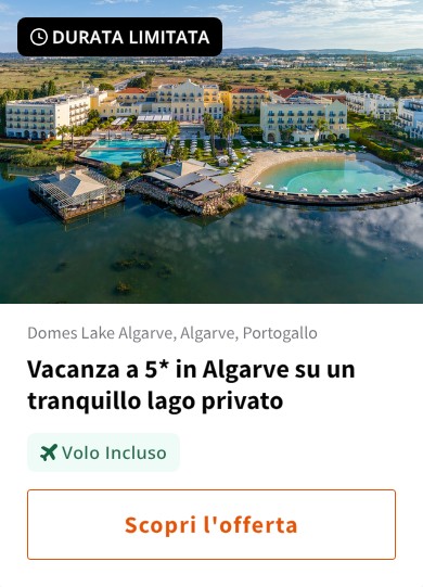 Vacanza a 5* in Algarve su un tranquillo lago privato