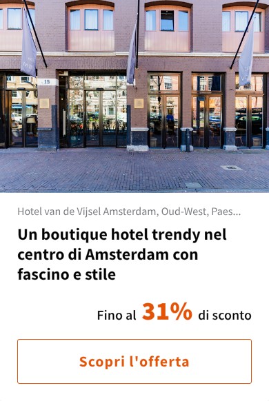 Un boutique hotel trendy nel centro di Amsterdam con fascino e stile
