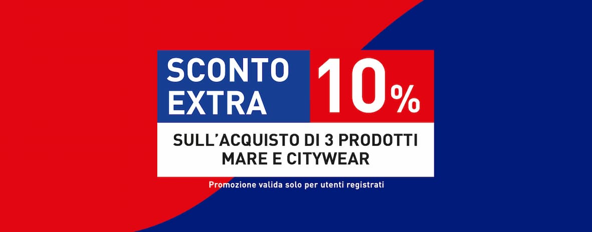 EXTRA 10% SU 3 PEZZI