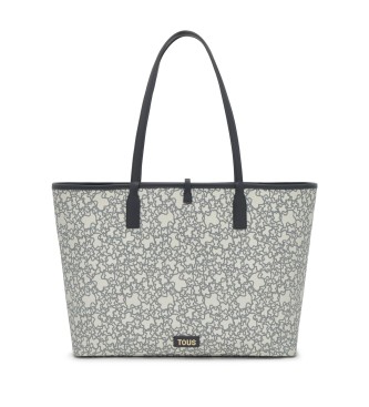 Borsa tote mini L. K a doppio uso, grigia