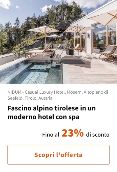Fascino alpino tirolese in un moderno hotel con spa