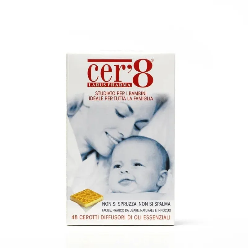Cer'8 Zanzare Cerotti Repellenti Antizanzare 48 Cuscinetti