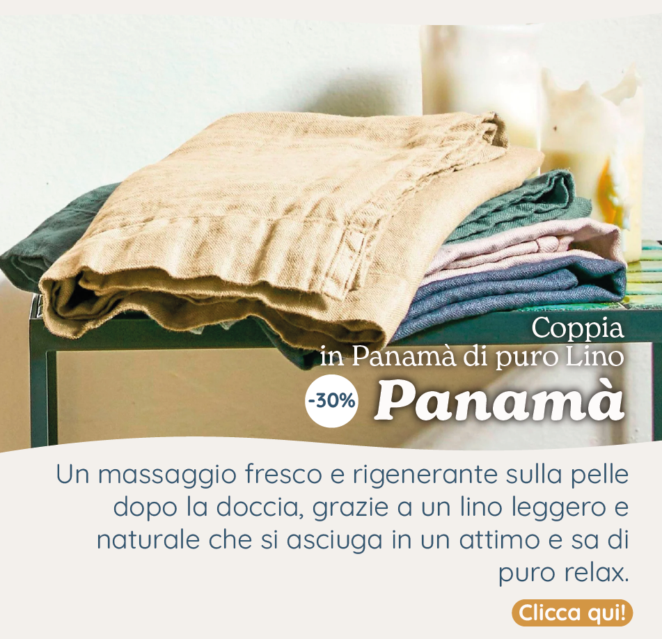 Coppia in Panamà di puro Lino - Panamà