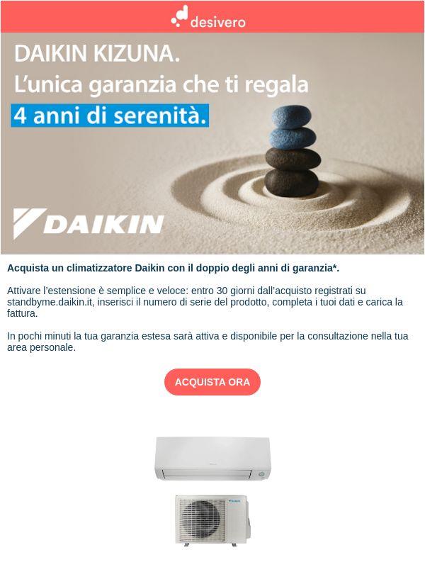 Acquista Daikin e raddoppia gli anni di garanzia