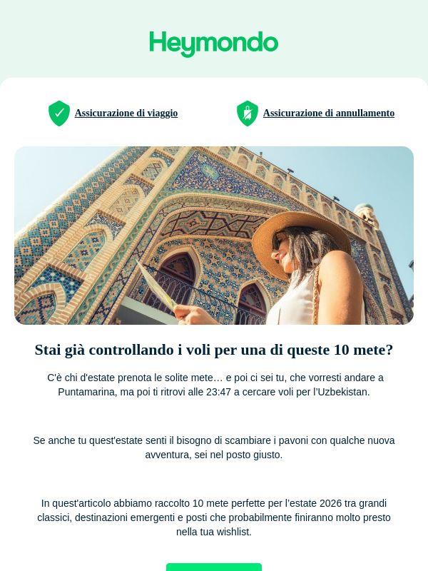 🚨 Questa newsletter potrebbe causare improvvisa voglia di partire!