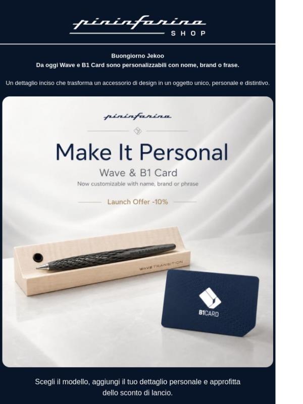 Jekoo WAVE e B1 Card da oggi sono personalizzabili! Rendila Unica.