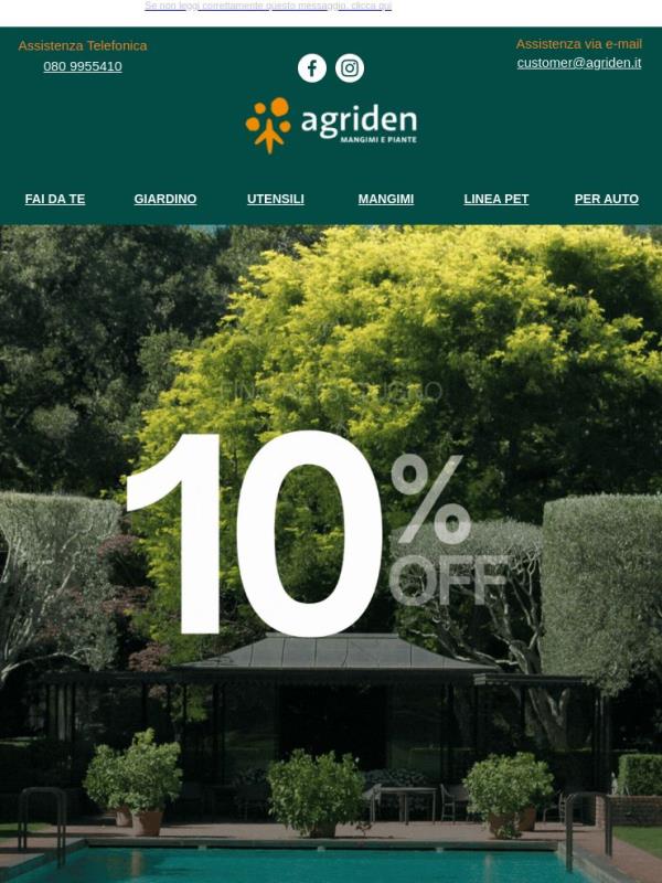 Doppio risparmio per la tua estate! Solo su Agriden! 🌿