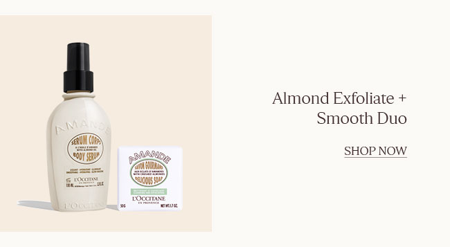 ALMOND EXFOLIATE + SMOOTH DUO | SHOP NOW